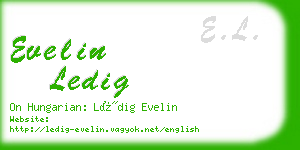 evelin ledig business card